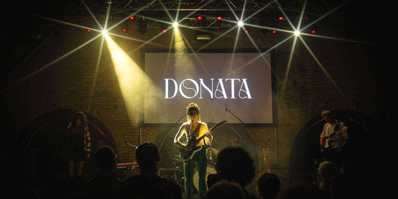 IRL Branding: DONATA's stage design at Most Wanted Music Berlin 2024 - photo by Yvonne Hartmann