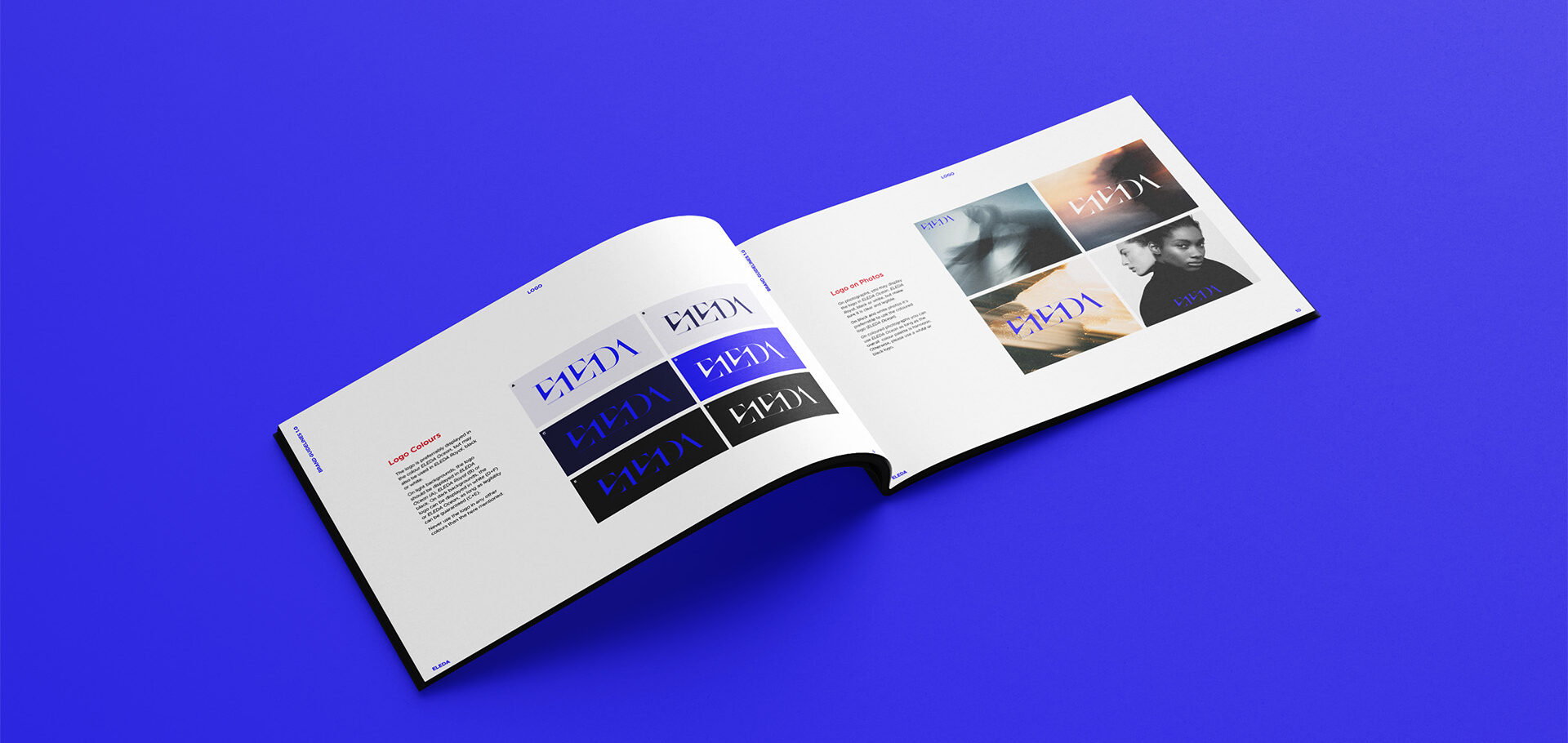 ELEDA brand style guide created by Yvonne Hartmann